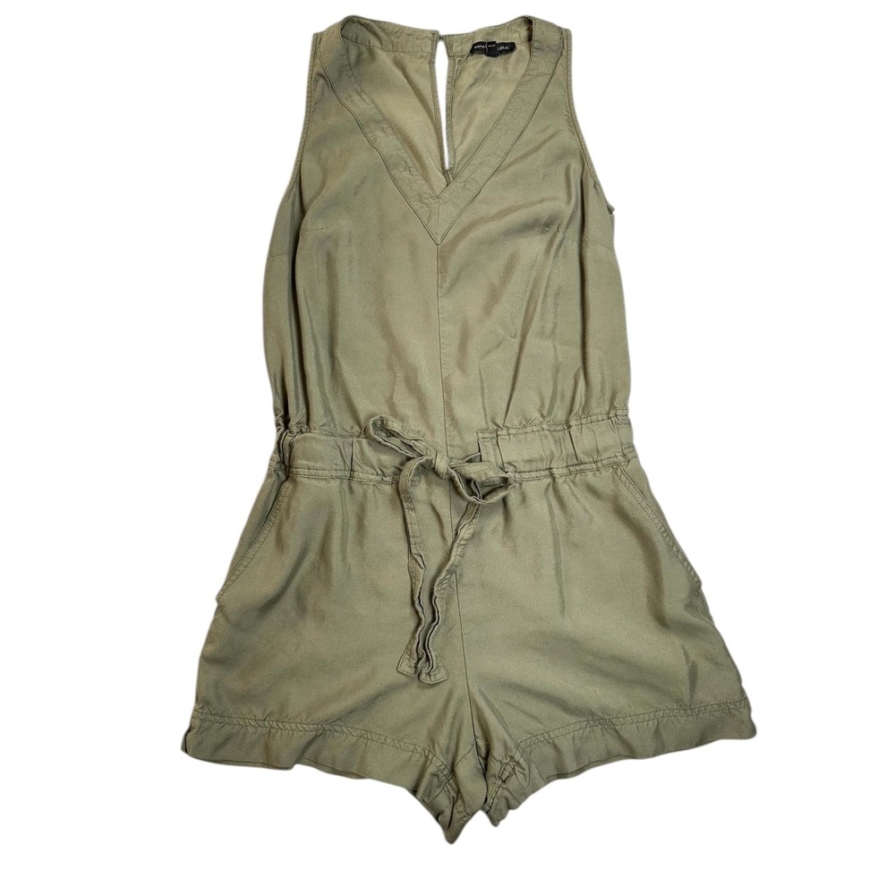 BANANA REPUBLIC Shorts Romper Jumpsuit Sleeveless Jolie Olive Green Size 2